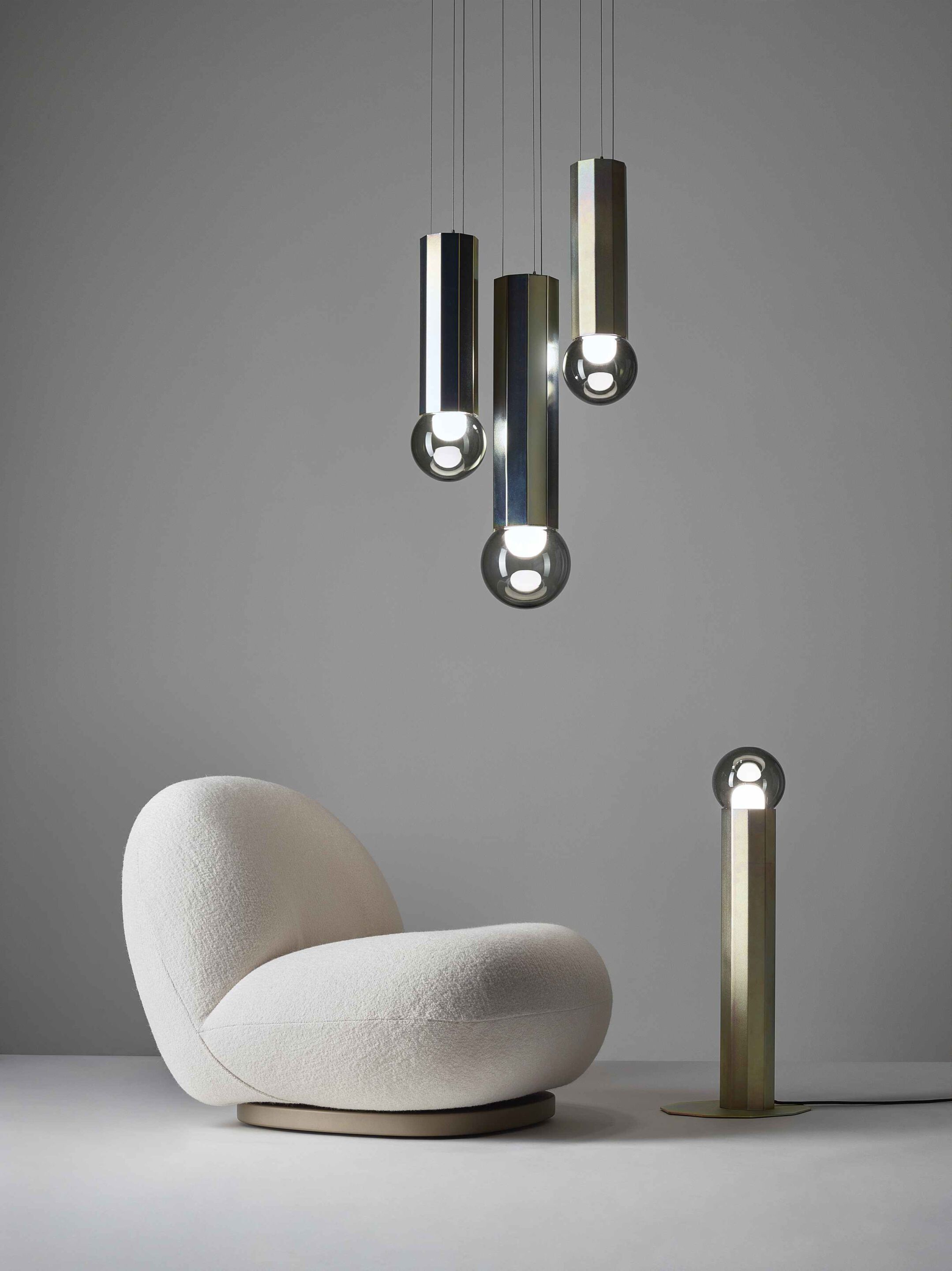 Светодиодный торшер из выдувного стекла и металла BROKIS Prisma ARCH-00031038 - Вид №13