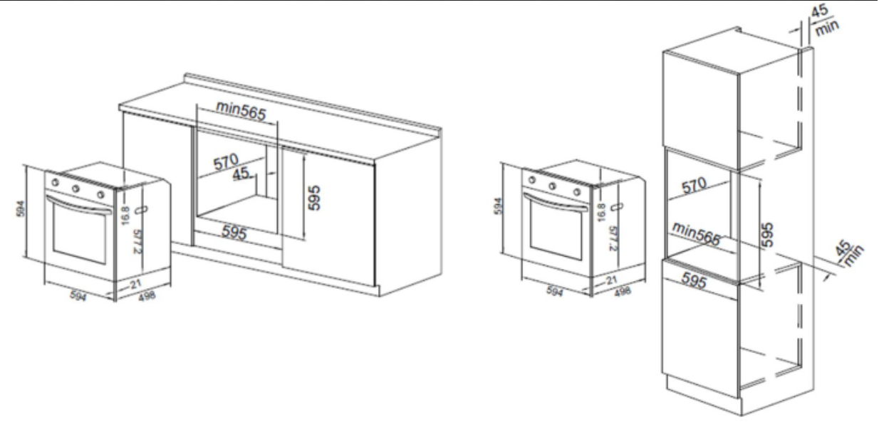 9102959 Электрический духовой шкаф Akpo PEA 7207SED02 BX черный STDN-0011900 - Вид №6
