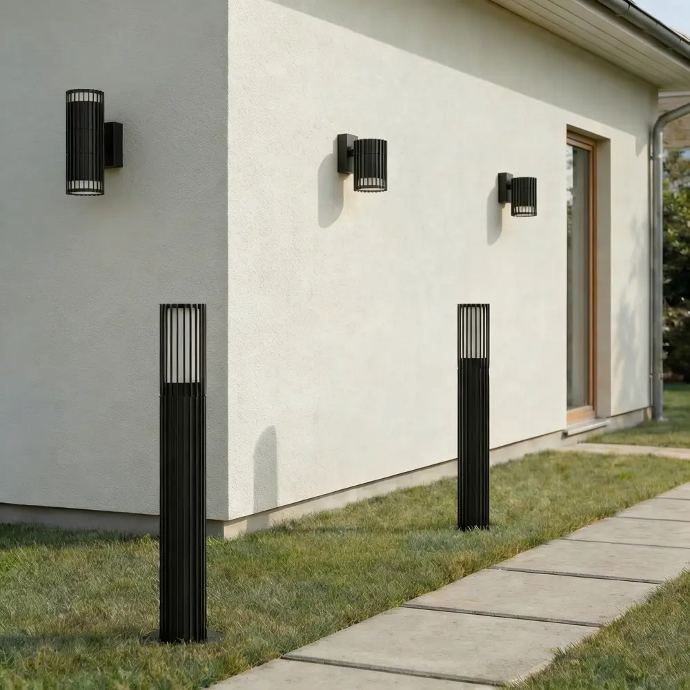 Светильник уличный настенный Kreaforta Bacoor 25 Вт IP44 цвет черный 89440649 STLM-2204393  - Вид №8
