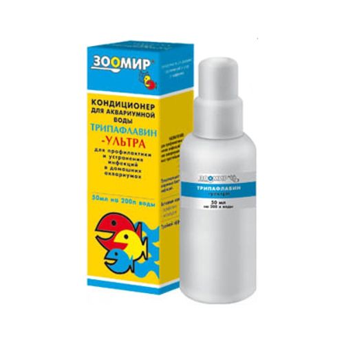 Т00017434 Кондиционер для аквариумной воды Трипафлавин - ультра 50мл ЗООМИР 