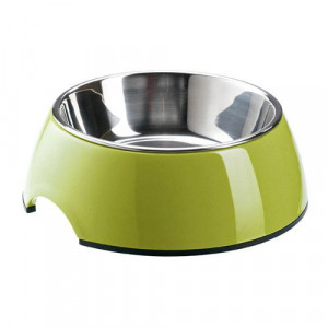 ПР0030466 Миска для животных на меламиновой подставке лайм 0,16л SUPERDESIGN