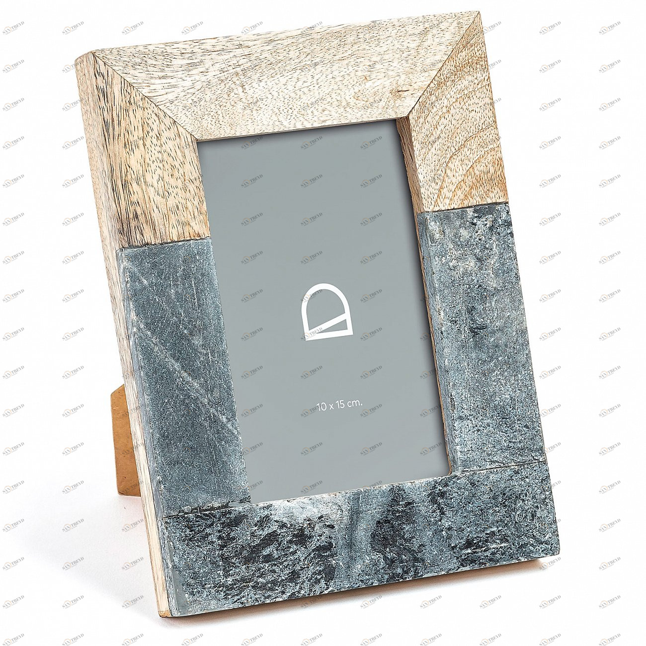 Фоторамка деревянная 10х15 см серый мрамор Estel La Forma LA FORMA  343315 Бежевый;серый 