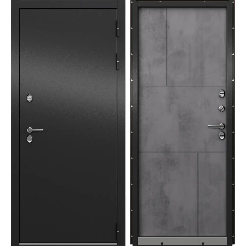 Дверь входная металлическая Крепыш 96x205 см правая темный 89382943 STLM-2075743 МАСТИНО  - Вид №1