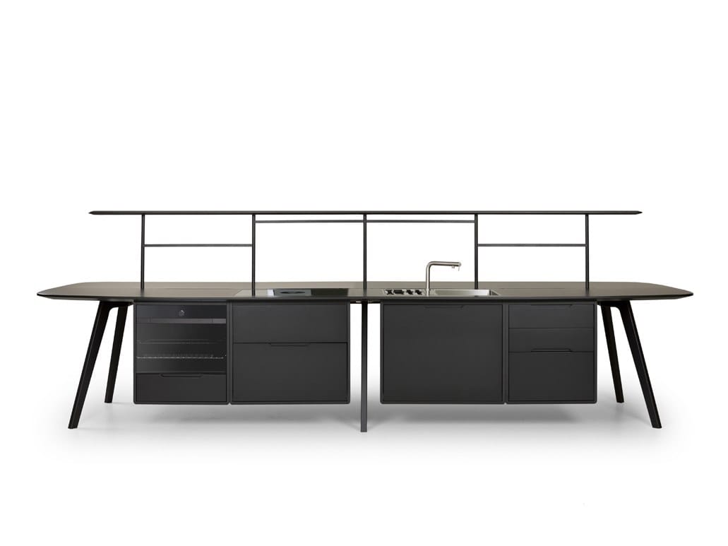 Деревянная линейная кухня True Design ARCH-00118719 - Вид №21