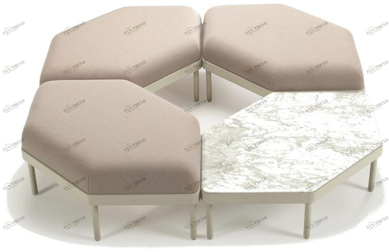 Sancal Пуф из ткани Mosaico sun-id-1503453