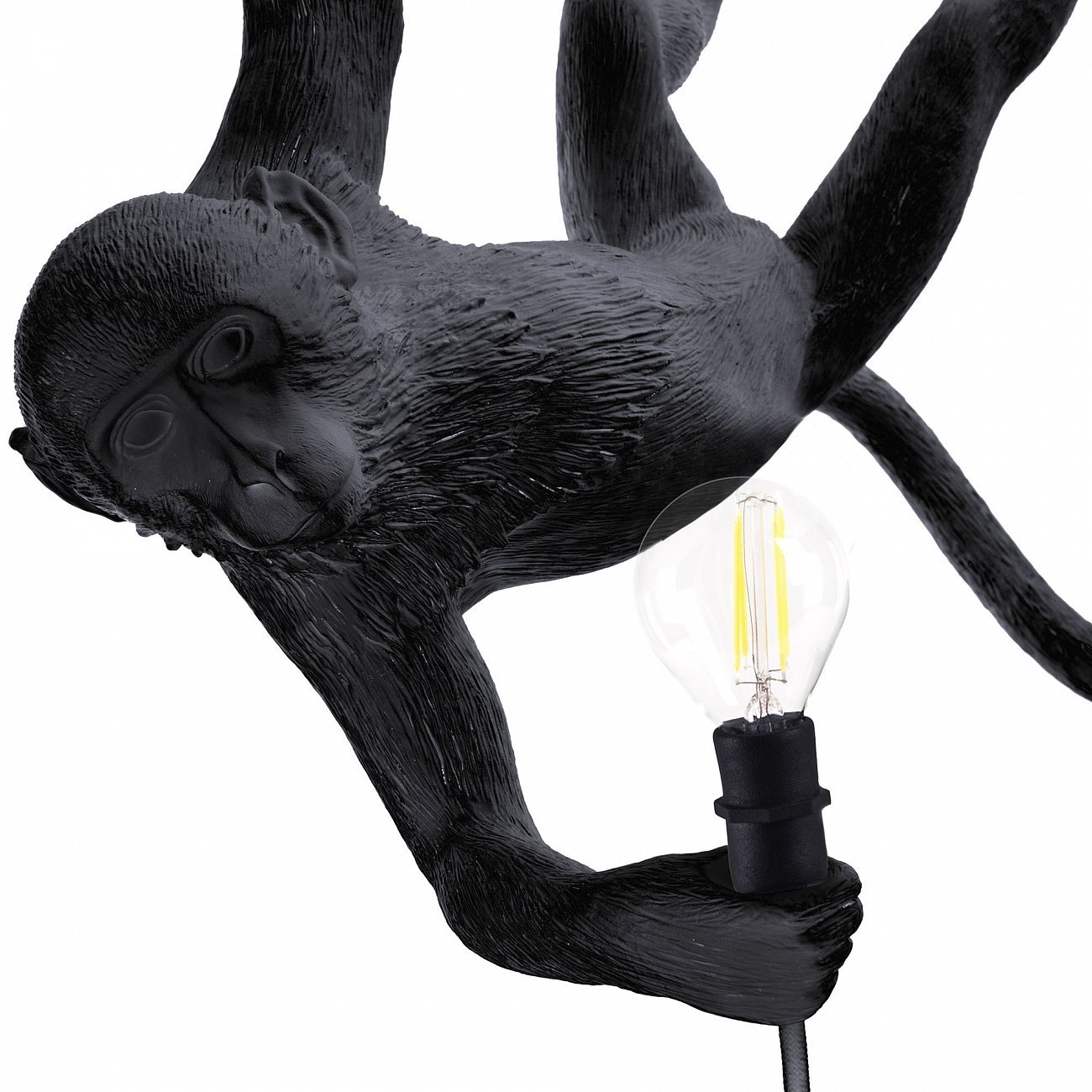 Светильник подвесной 49х59 см черный The Monkey Lamp Swing Black 14916 SELETTI ДИЗАЙНЕРСКИЕ 00-3882381 Черный  - Вид №2