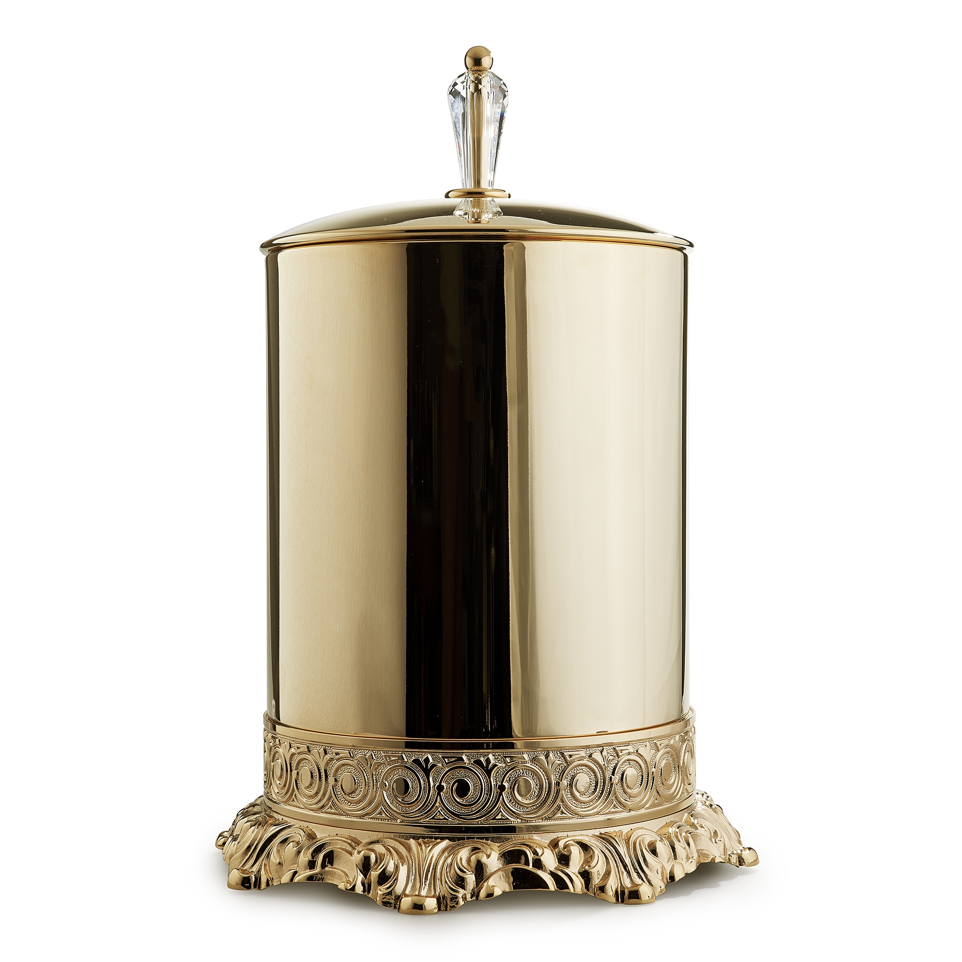 FSS65/05 3SC Урна для мусора из латуни с крышкой D. 22 - H. 33 Classico Treesseci 3SC - Вид №1