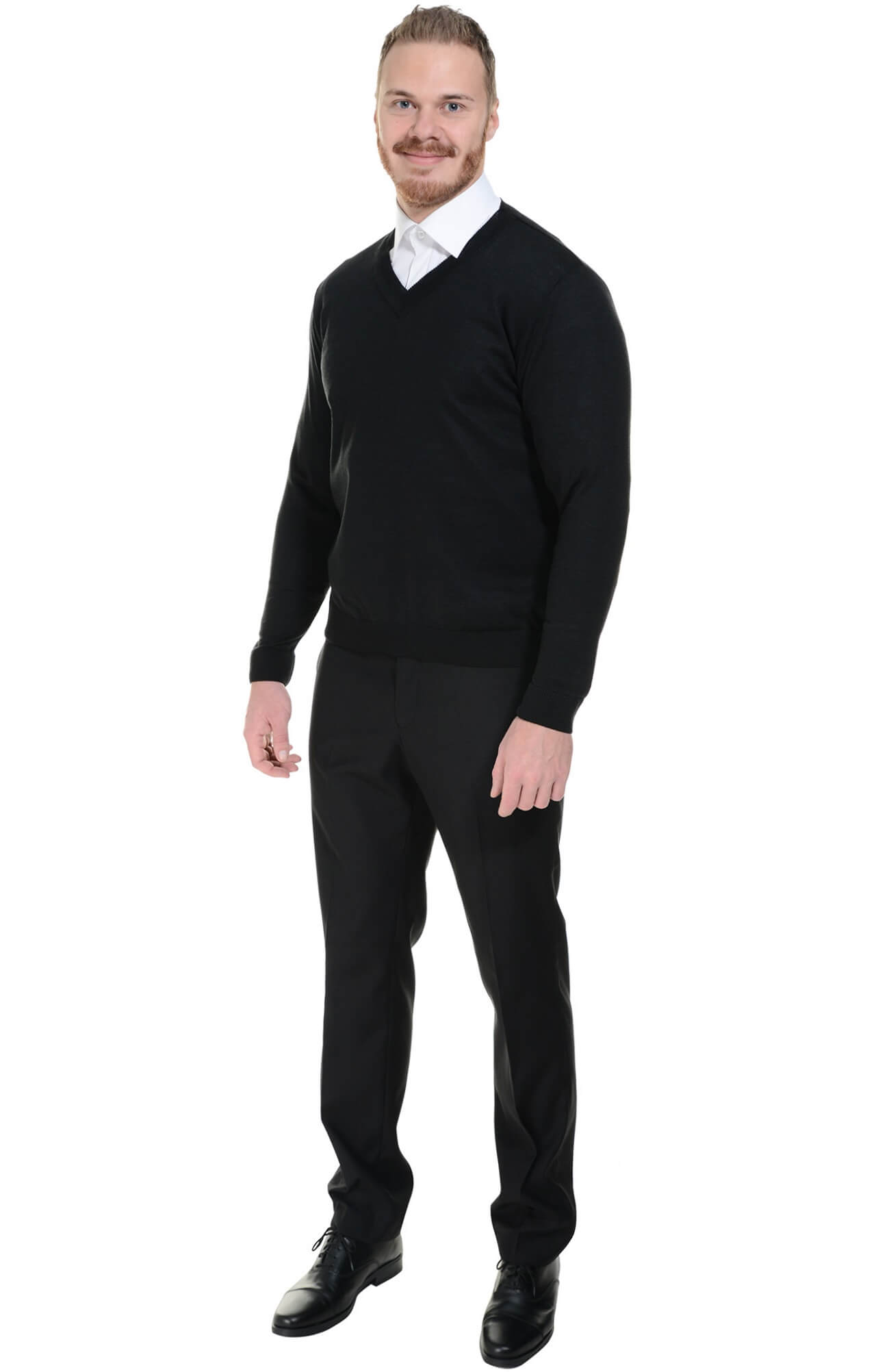 62566 Джемпер мужской черный  Одежда для охранных структур  размер 56-58 Спецодежда  - Вид №2