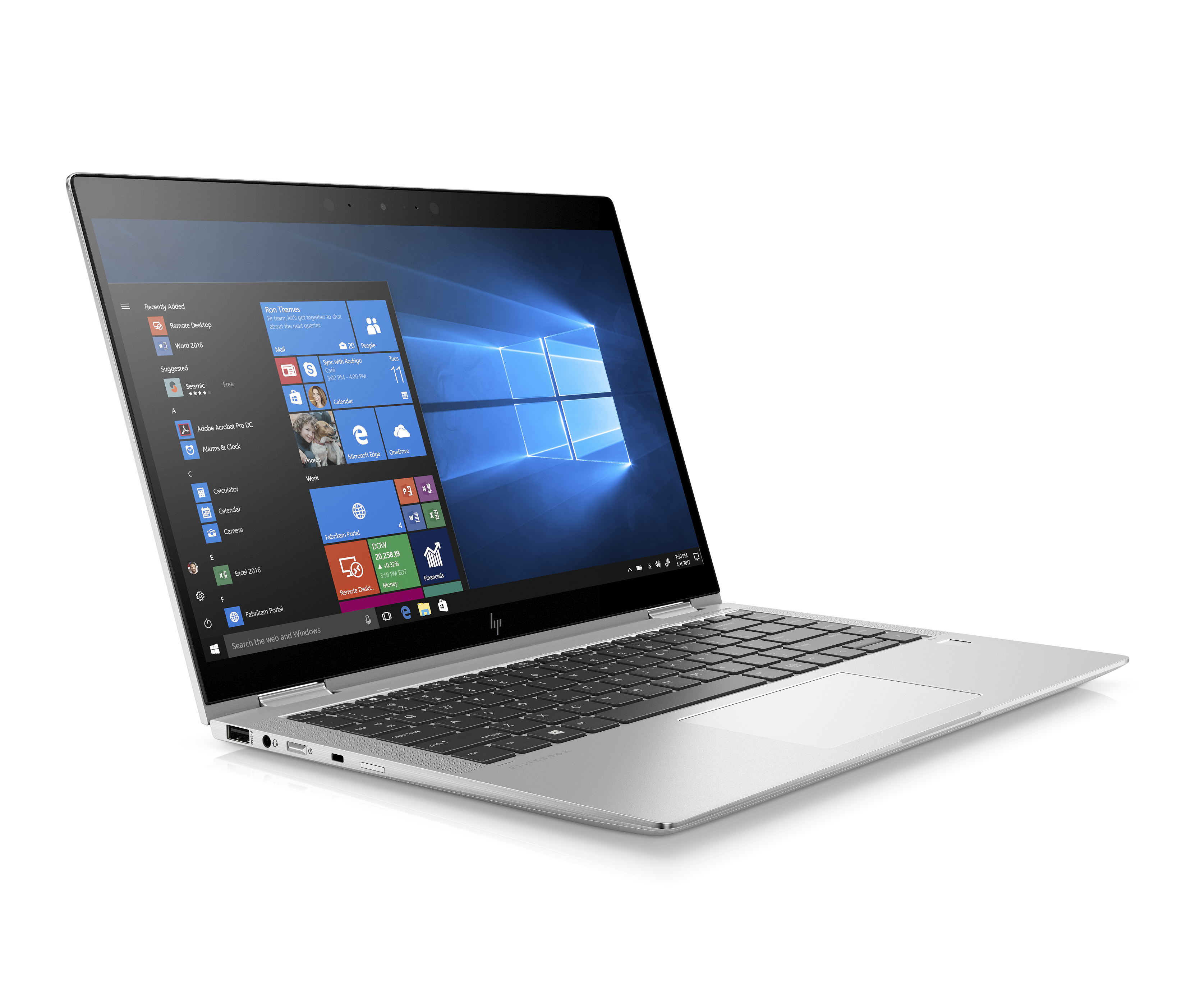 7KN76EA#ACB elitebook x360 1040 g6 14"(1920x1080)/touch/intel core i5 8265u(1.6ghz)/16384mb/512ssdgb/nodvd/int:intel hd graphics 620/67whr/war 3y/1.35kg/metallic grey/w10pro + 400 nit, no pen HP Santreyd  - Вид №2