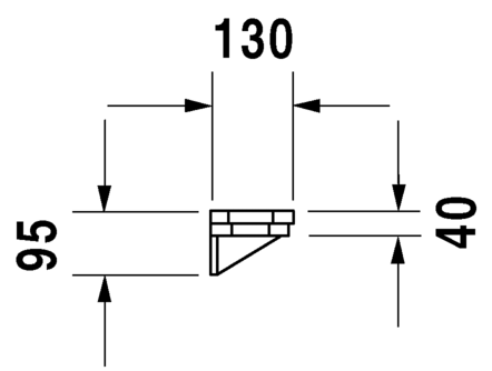 089265..00 1930 Series Полочка Белый Alpin Duravit - Вид №2