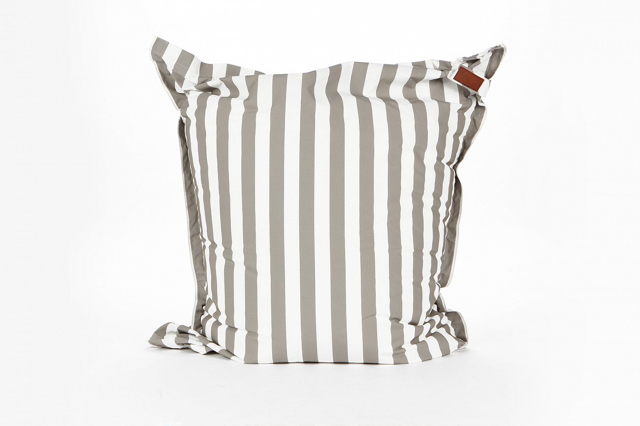 Пуф XXL черно-белый в полоску LAZY LIFE PARIS ДИЗАЙНЕРСКИЕ 051203 Белый;черный  - Вид №3