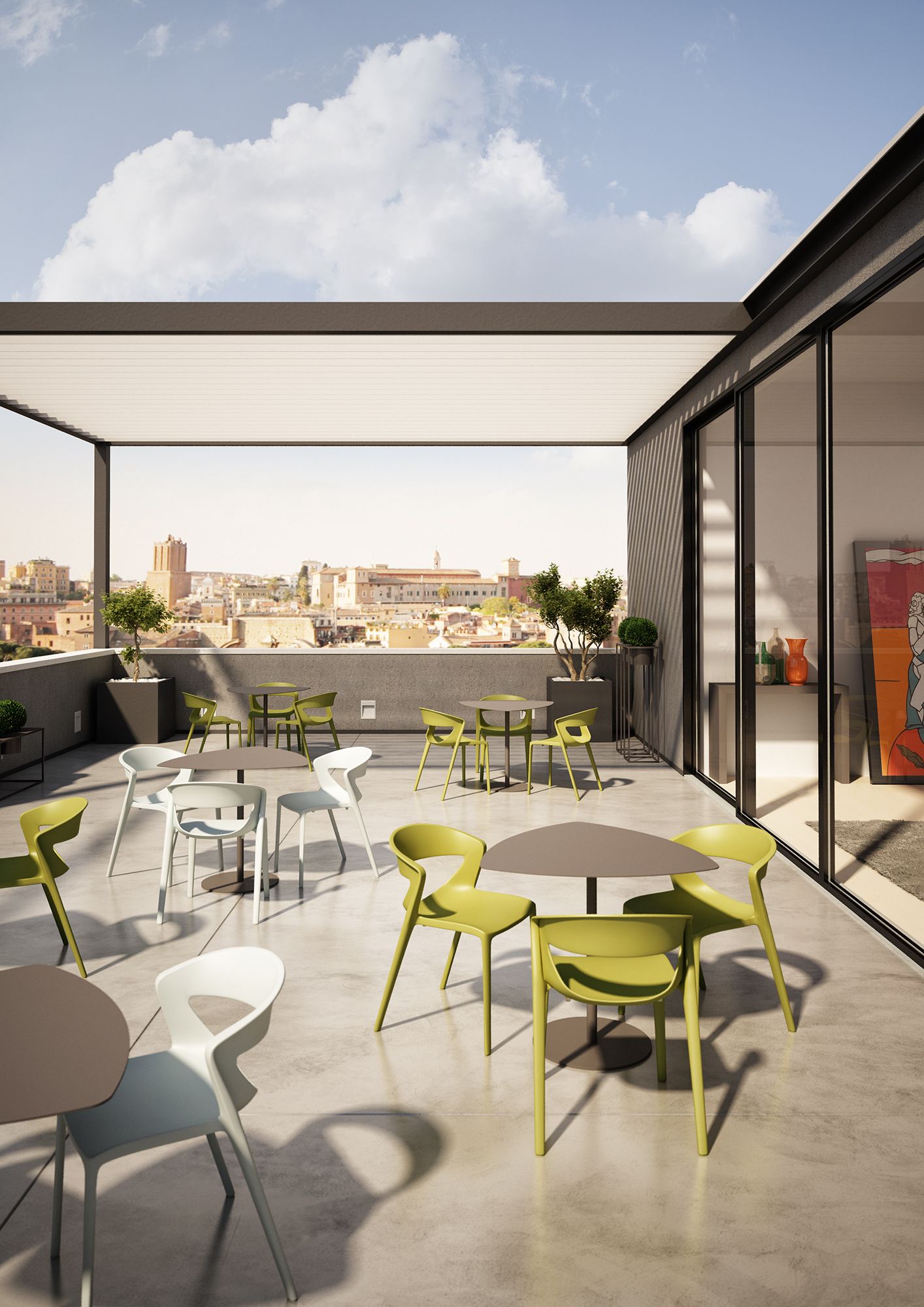 Штабелируемый стул из полипропилена Kastel Kicca ARCH-00021100 - Вид №6