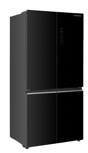 9197178 Холодильник Side by Side   Harper RH6966BW черный STDN-0002786