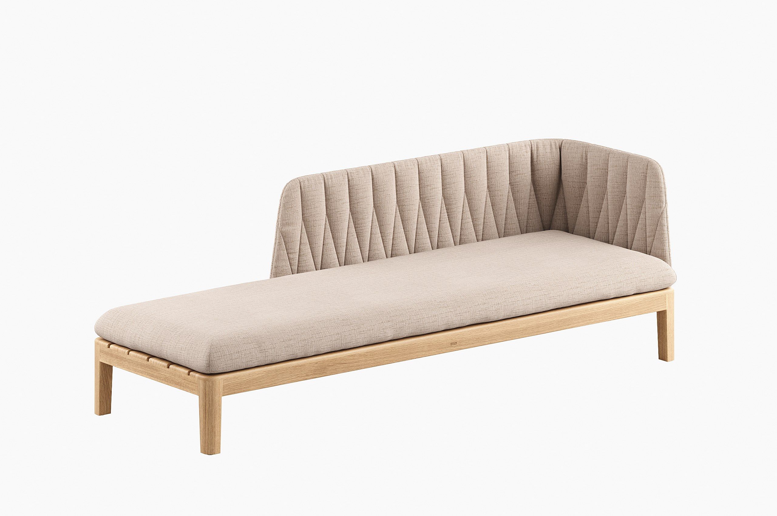 Садовая спальная кровать, обитая тканью и тиком Royal Botania Calypso Lounge ARCH-00150106 - Вид №8