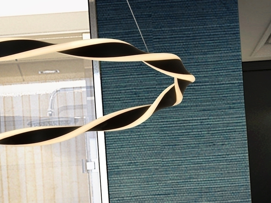 098200 Подвесной светильник черный Ø70 Schuller Trenza