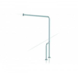 GW11 16 03 00 Genwec Правая белая стальная стенка 90º стержень