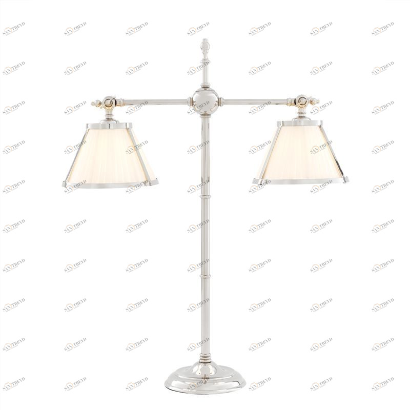 Настольная лампа Fonda от Eichholtz хром 109187 EICHHOLTZ ФОНАРЬ 062162 Белый;хром 