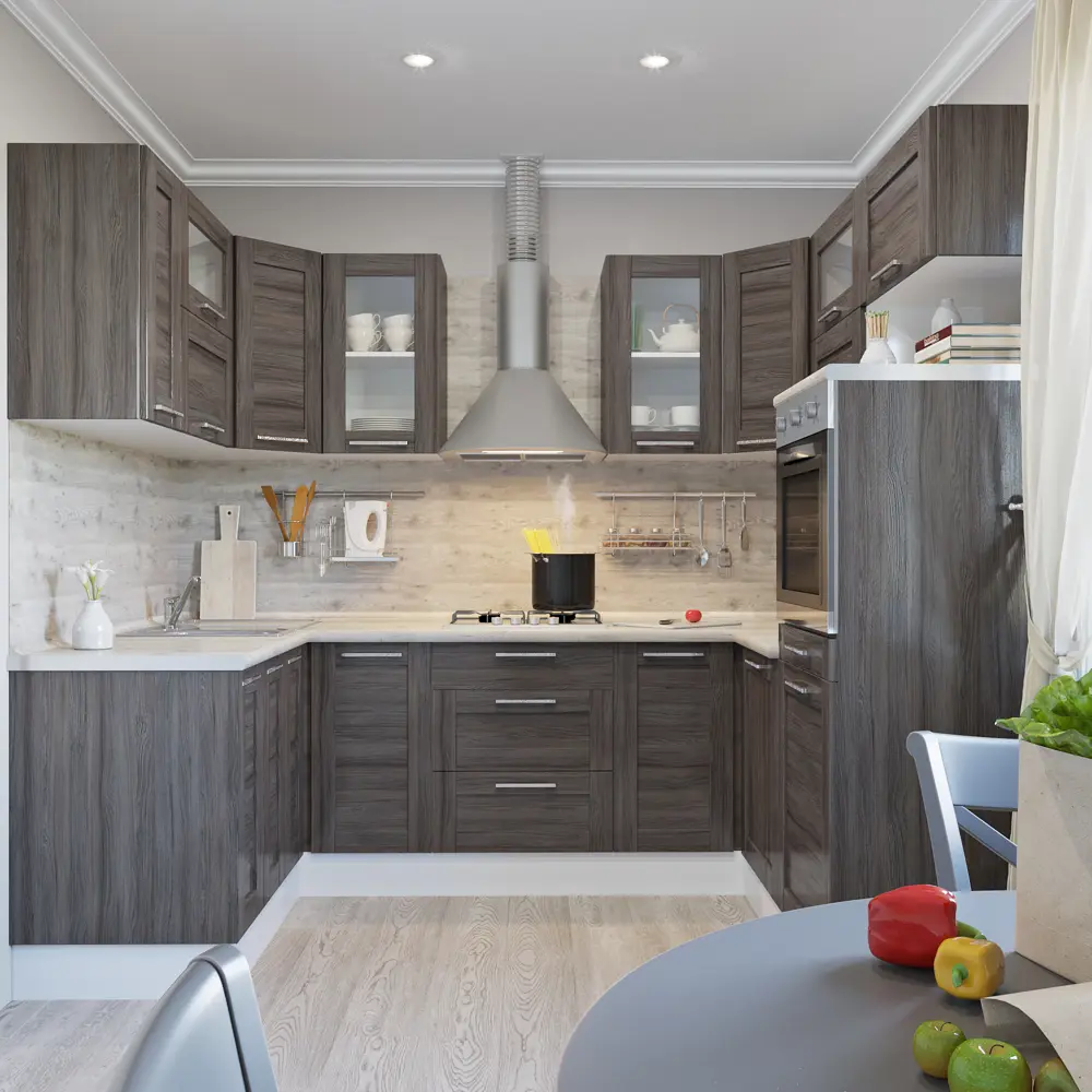 Дверь для шкафа Delinia «Фрейм тёмный» 30x92 см, ЛДСП, цвет коричневый Фрейм темный STLM-2127016 - Вид №2