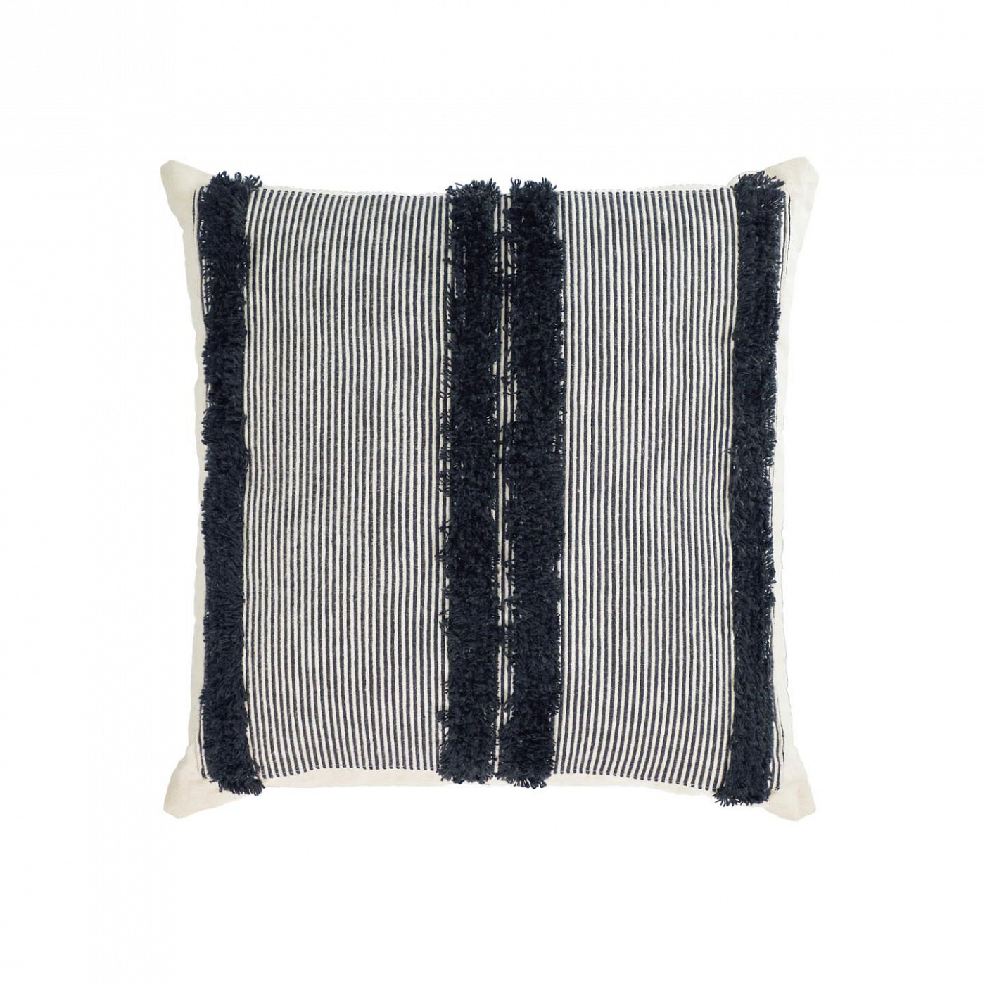 108455 Наволочка из 100% хлопка в черно-белую полоску 45 x 45 см La Forma Margarte  - Вид №1