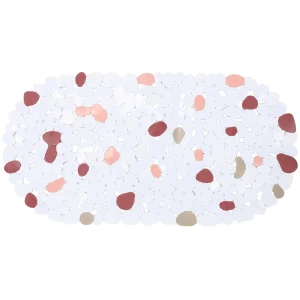 Коврик для ванной Gromell Terrazzo противоскользящий 67x34 см цвет белый