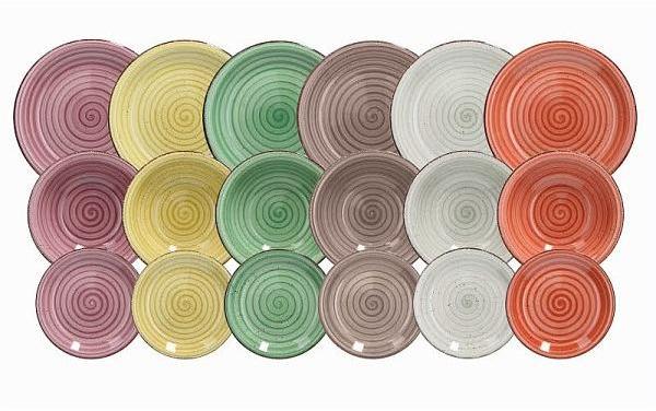 Набор тарелок Louise Corinne 18 шт Tognana LS17018M072