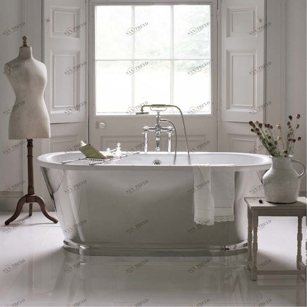 Ванна акриловая с отделкой из никеля Arcade Albermarle Radomir ARC25