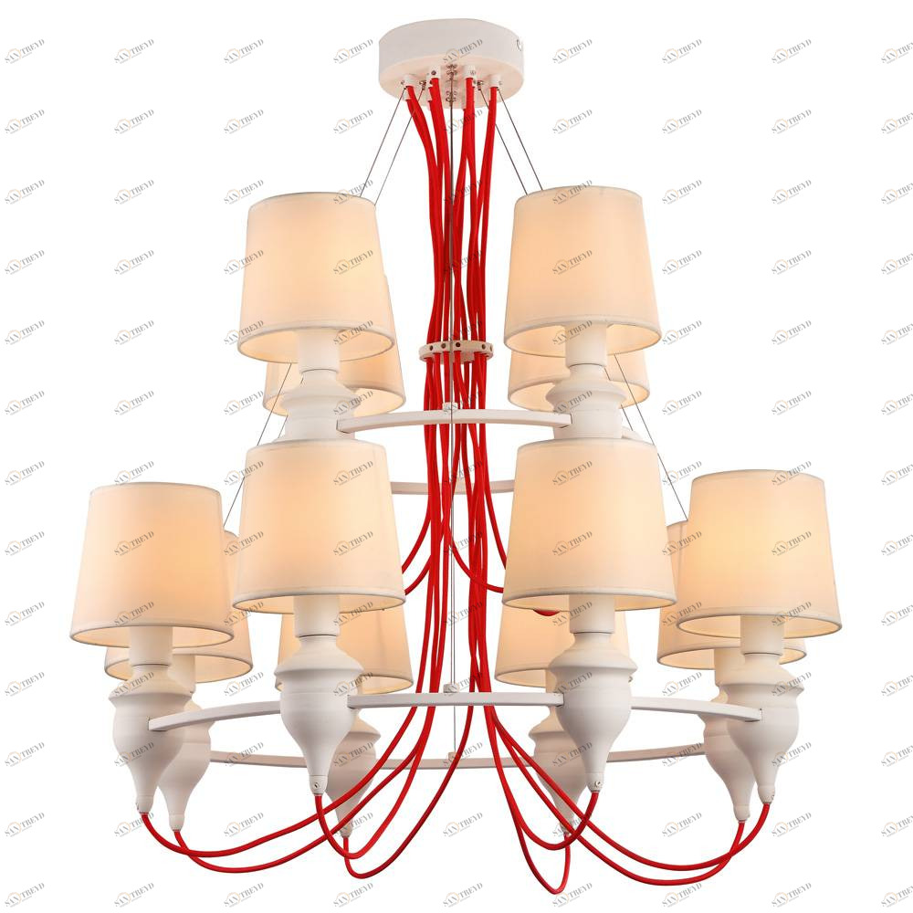Подвесная люстра Arte Lamp Sergio A3325LM-8-4WH ARTE LAMP ДИЗАЙНЕРСКИЕ, SERGIO, ДВУХЪЯРУСНЫЕ 056623 Белый 