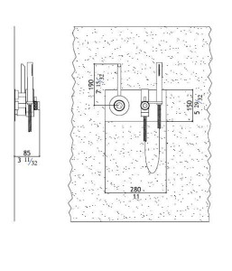 Смеситель для душа из нержавеющей стали с ручным душем