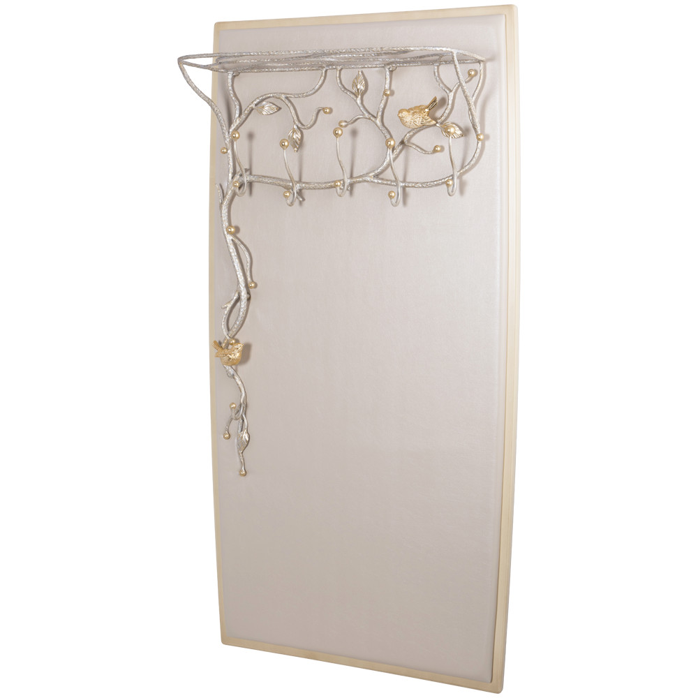 15010 Вешалка настенная Терра (без зеркала) Айвори мраморное золото BOGACHO 4627196590328 - Вид №1