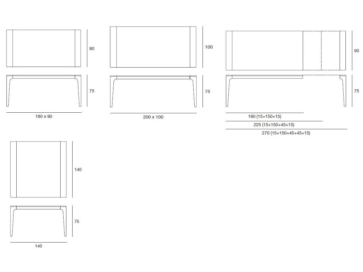 Прямоугольный выдвижной стол Pacini & Cappellini FASHION ARCH-00037537 - Вид №6