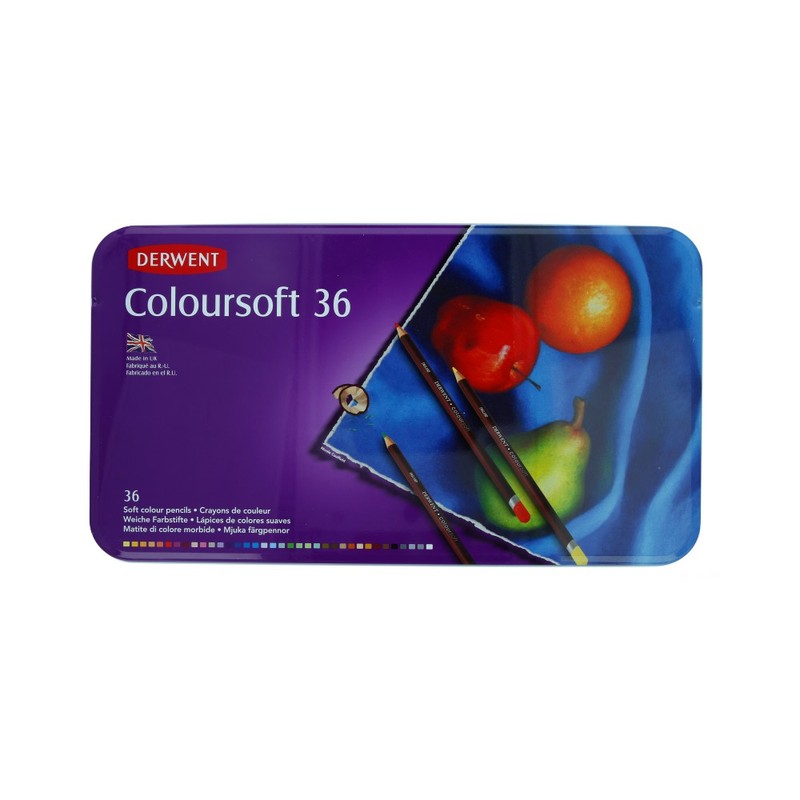 0701028 Набор цветных карандашей Coloursoft 36 цв. 36 шт. Derwent 
