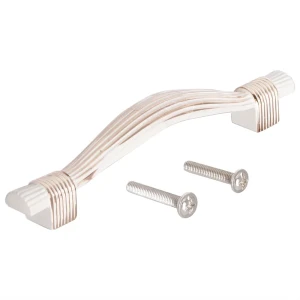 Мебельная ручка-скоба Jet 194 96 мм ЦАМ золото белое