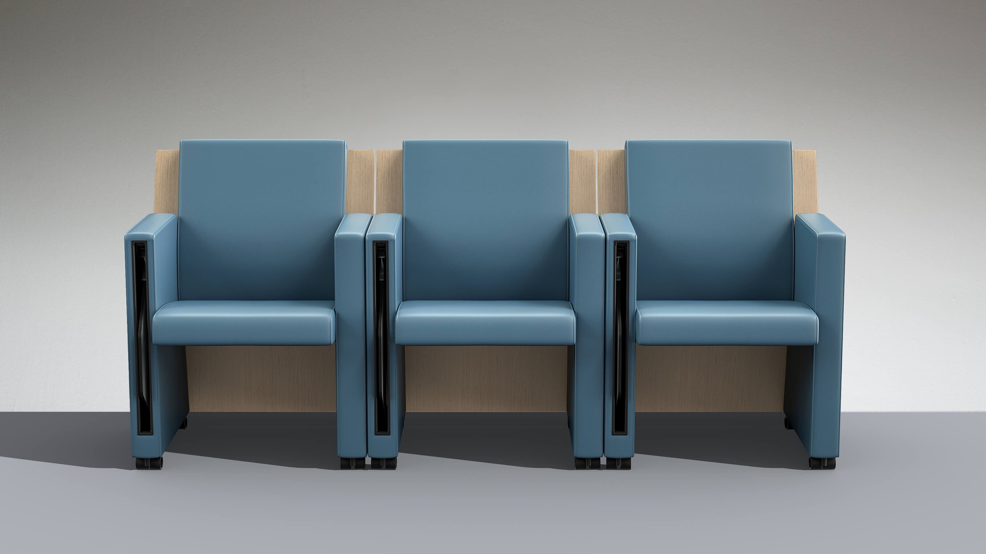 Кожаное кресло для аудитории LAMM FLEXA MOVE ARCH-00051392 - Вид №5