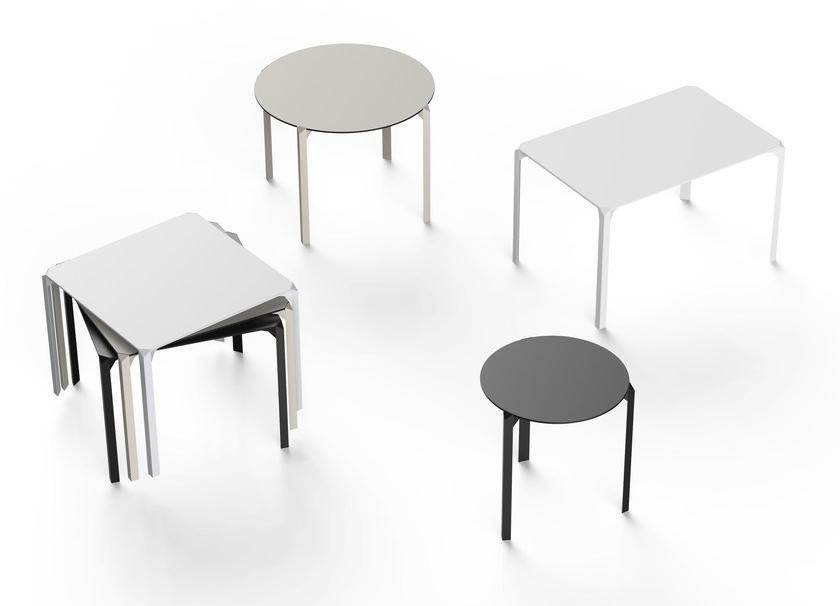 VONDOM Квадратный садовый стол из полиамида Quartz sun-id-1500400 - Вид №3