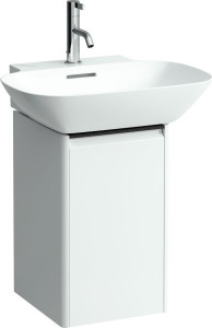 H4030231102631 Шкафчик под раковину , 1 дверца, крепление на петли слева, 1 внутренняя полочка, ручка черный алюминий LAUFEN PRO