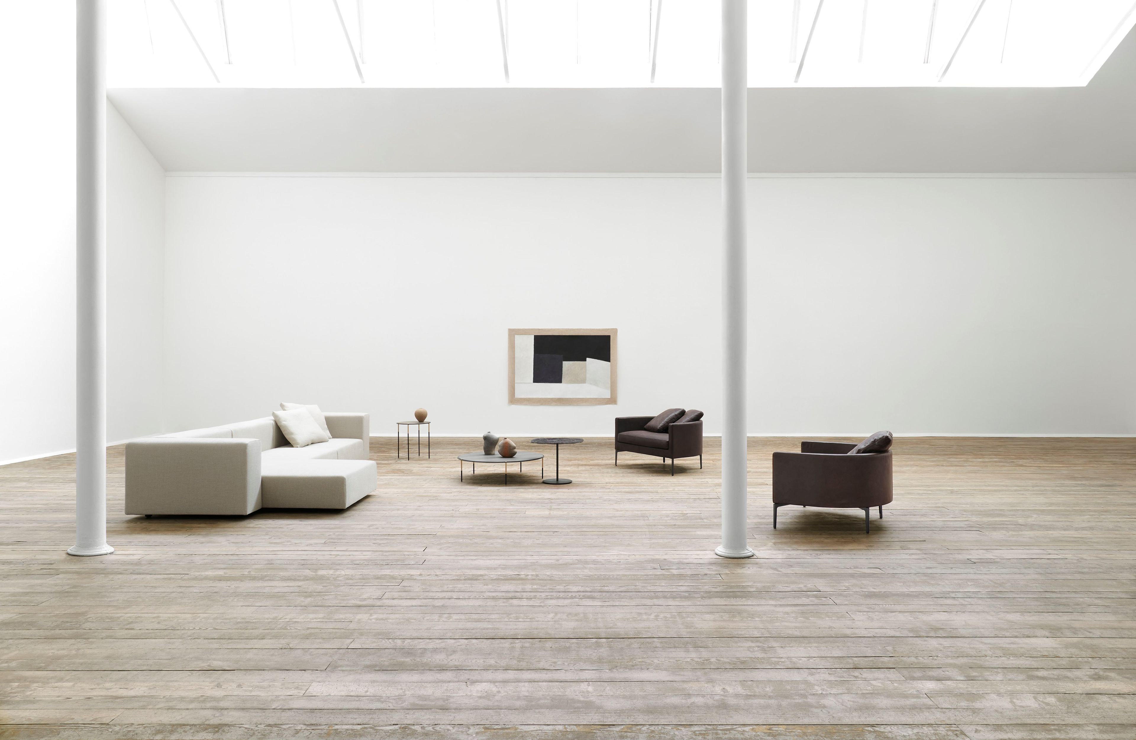 Кожаное кресло с подлокотниками Living Divani клан ARCH-00141459 - Вид №1