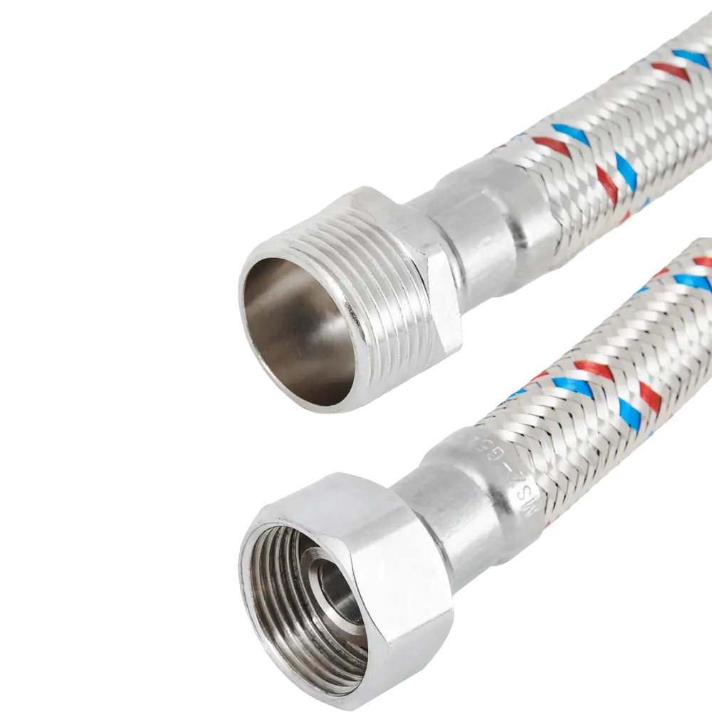 Гибкая подводка для воды ДТРД 3/4" наружная-внутренняя резьба 60 см STLM-2102175 - Вид №1