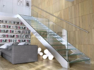 FARAONE Открытая лестница из алюминия и стекла Ninfa