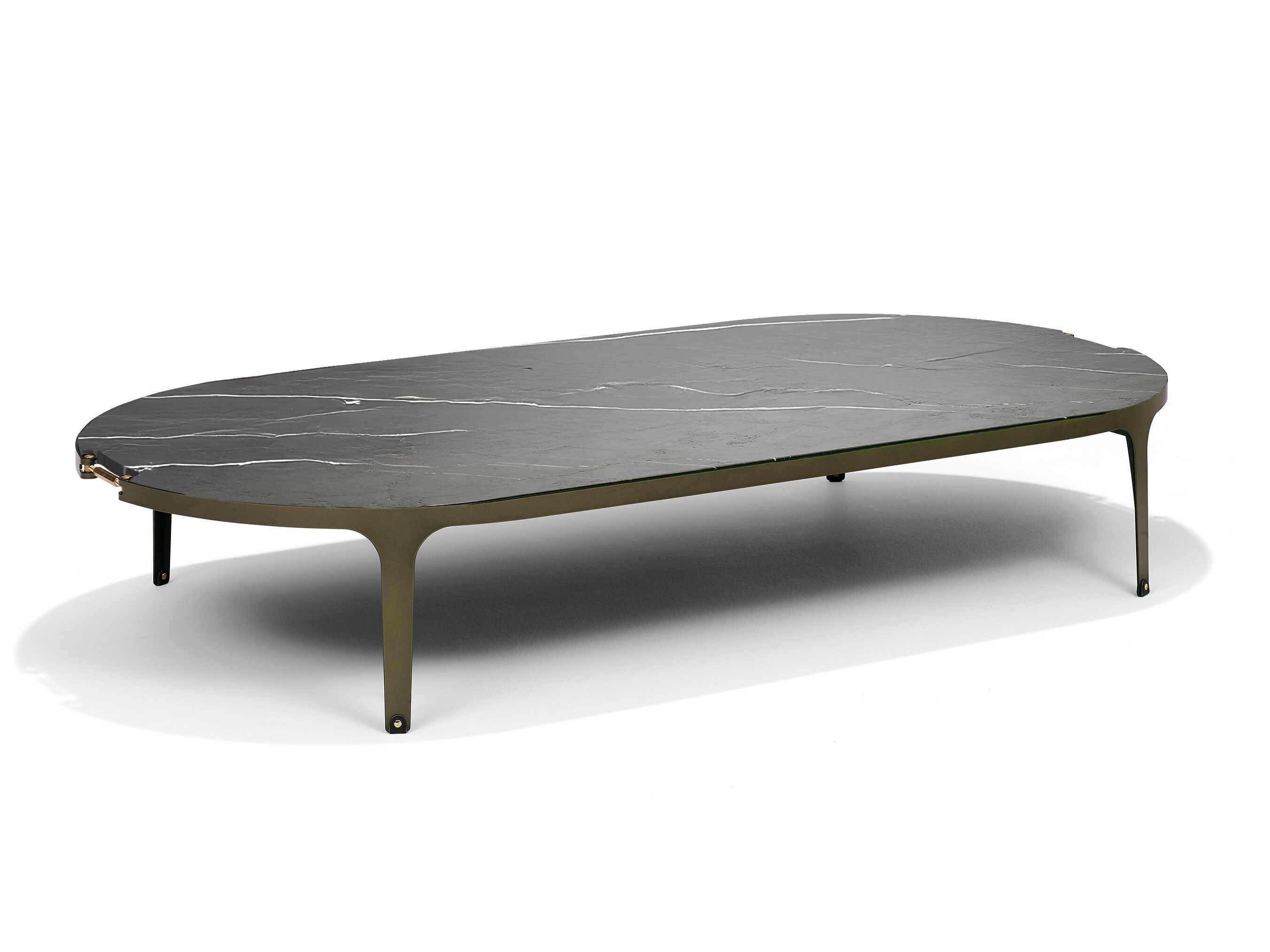 Деревянный шпон овальный журнальный столик Linteloo Clamp ARCH-00113896 - Вид №1