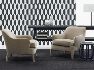 Maxalto Кресло из ткани с подлокотниками Febo