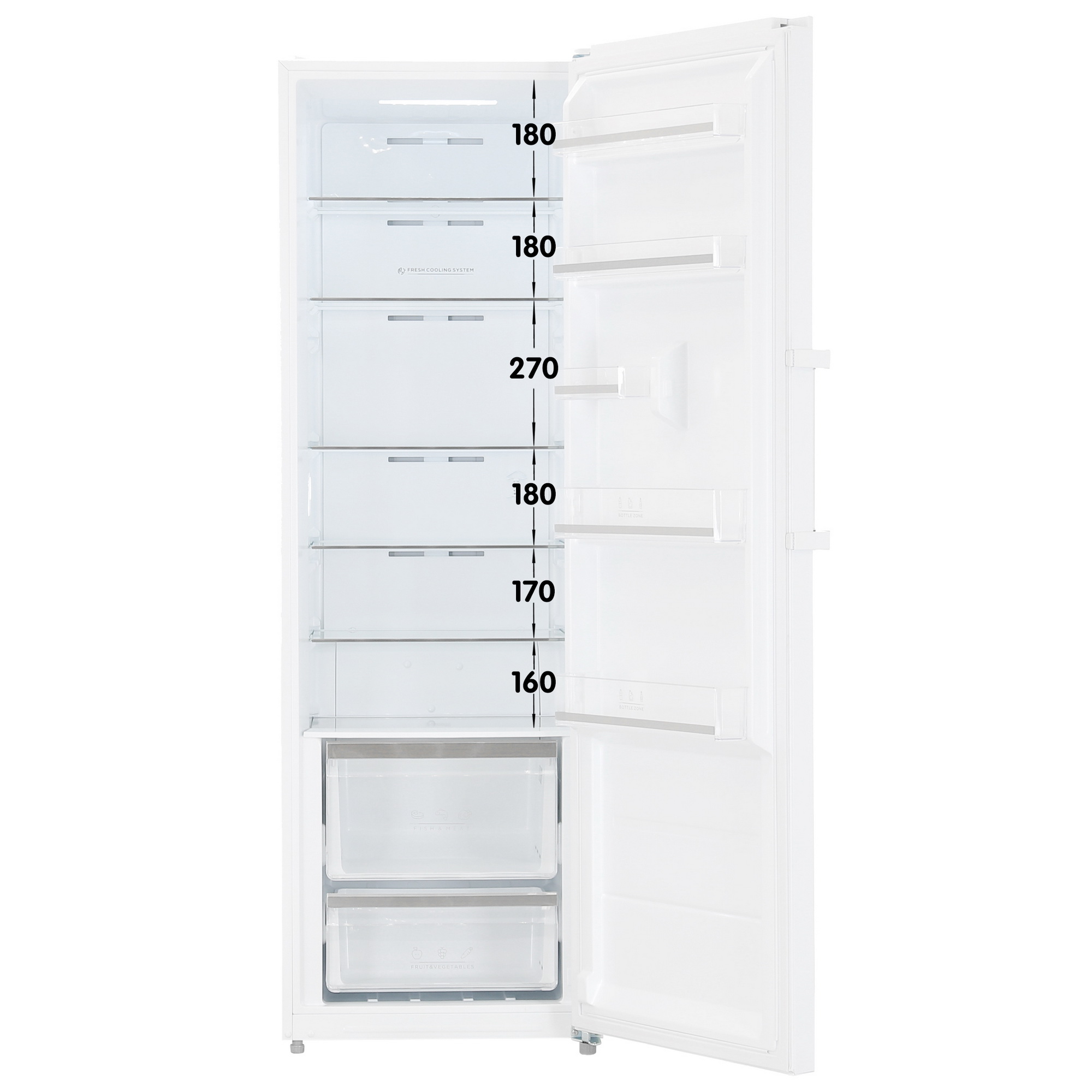 5408307 Холодильник без морозильника   DEXP S4-37AMA белый STDN-0066408 - Вид №1