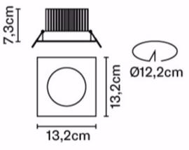 Fabbian Регулируемый встраиваемый светодиодный светильник sun-id-1456164 - Вид №7