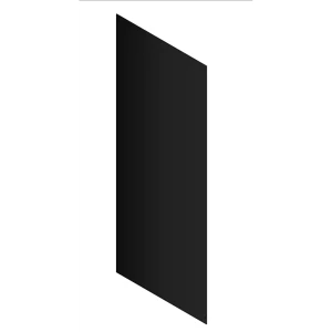 Стенка для душевой ширмы Domani-Spa Simple 1/4 круга 90x90 см 6 отверстий цвет черный