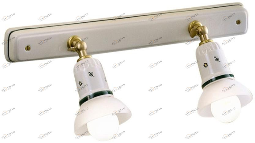 FERROLUCE Настенный точечный светильник из керамической плитки прямоугольной формы Savona C276 - c277