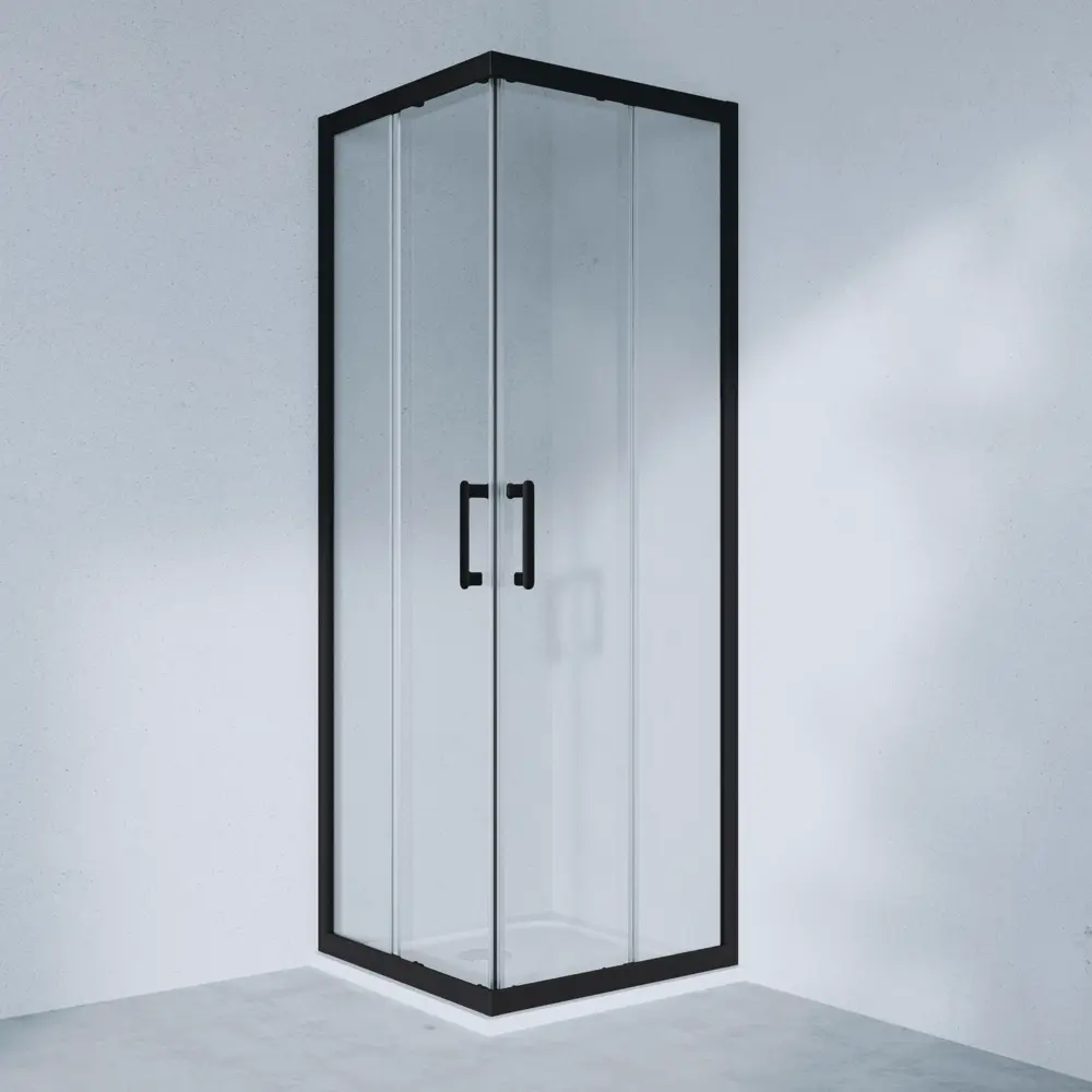 Комплект стекол для душевой ширмы Sensea Easy 80x80 см прозрачное стекло, цвет профиля на выбор 85868663 STLM-2062786 - Вид №17