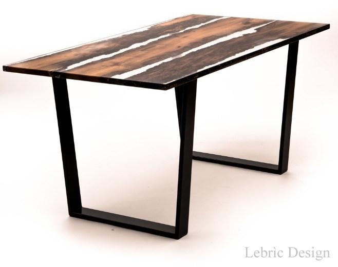 ANTICO TRENTINO Прямоугольный обеденный стол Lebrìc design - legno e resina sun-id-1416809 - Вид №8