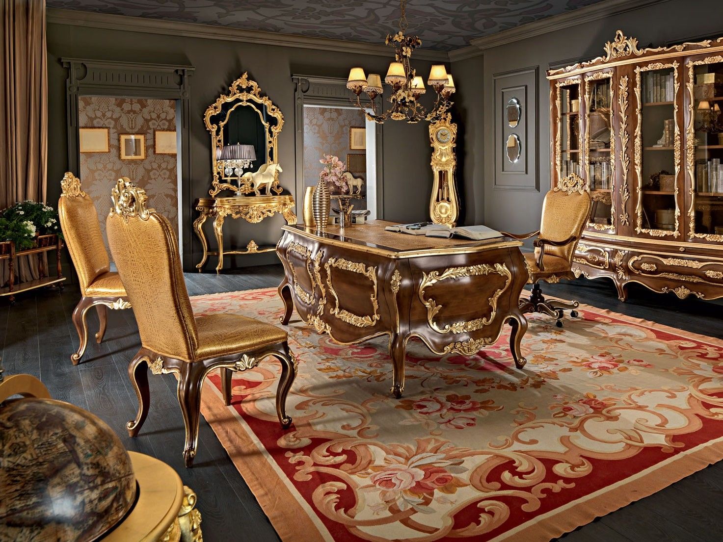 Вращающееся офисное кресло с 5 спицами Modenese Luxury Interiors Villa Venezia ARCH-00038867 - Вид №3