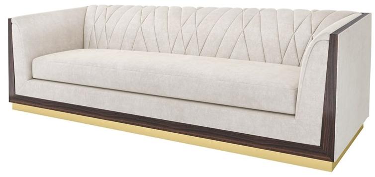 FRATO 3-х местный бархатный диван  Fup220017aca  - Вид №1