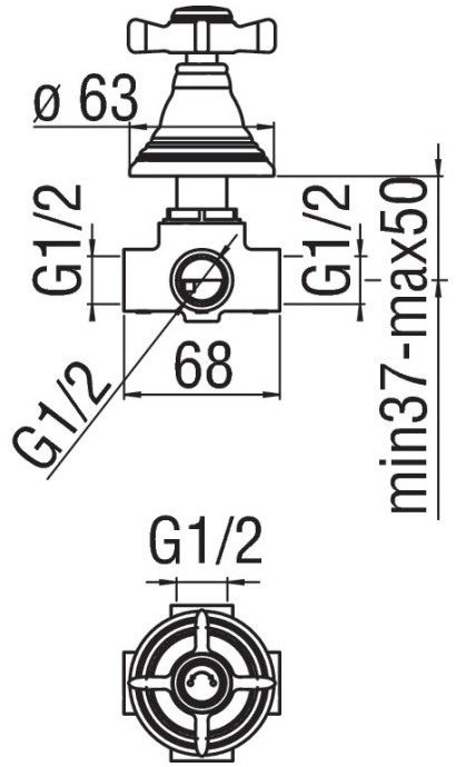 Nobili Rubinetterie 2-ходовой переключатель Ritz Ri49160cr - Вид №2