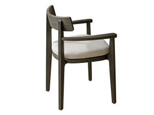 Садовое кресло из розового дерева с открытой спинкой